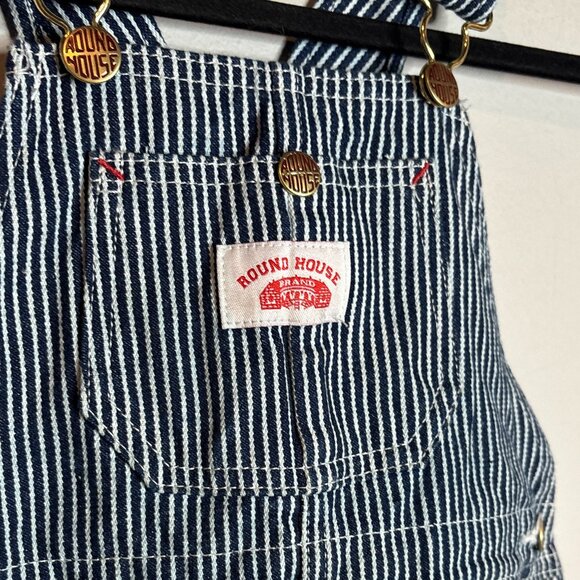 Round House striped toddler bib overalls - Picture 2 of 4